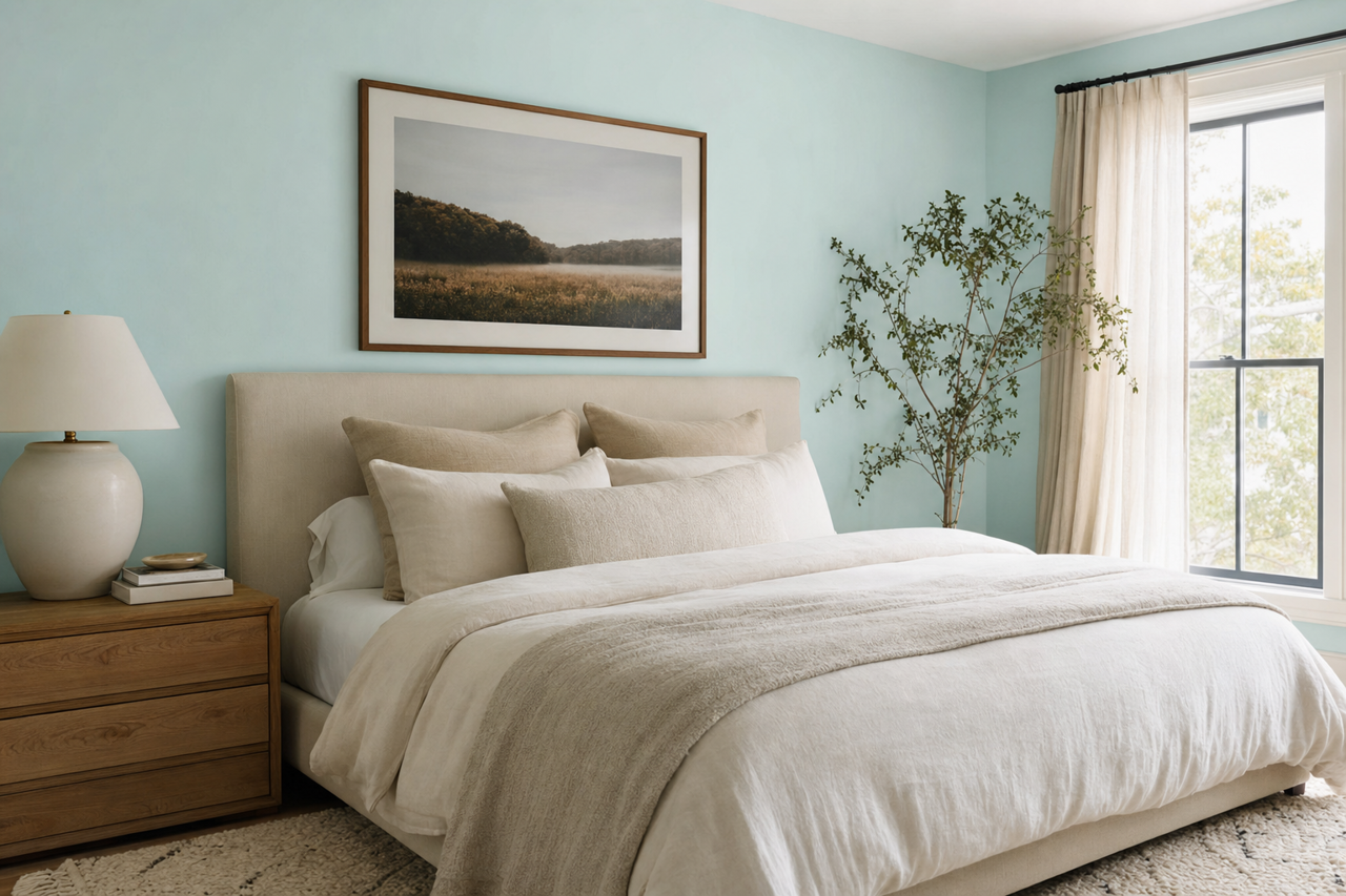 Innocence by Benjamin Moore on interiors
