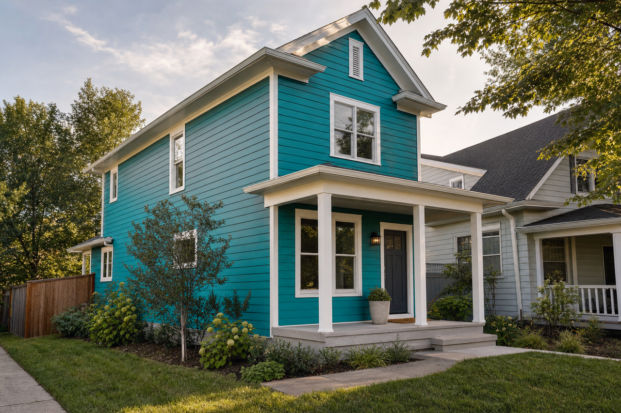 Surf by Benjamin Moore on exterior