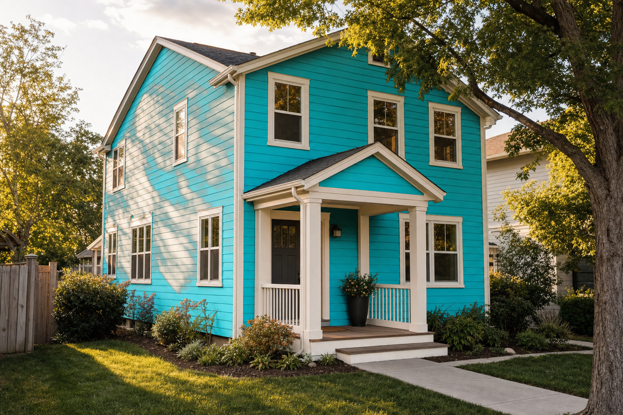 Cool by Benjamin Moore on exterior