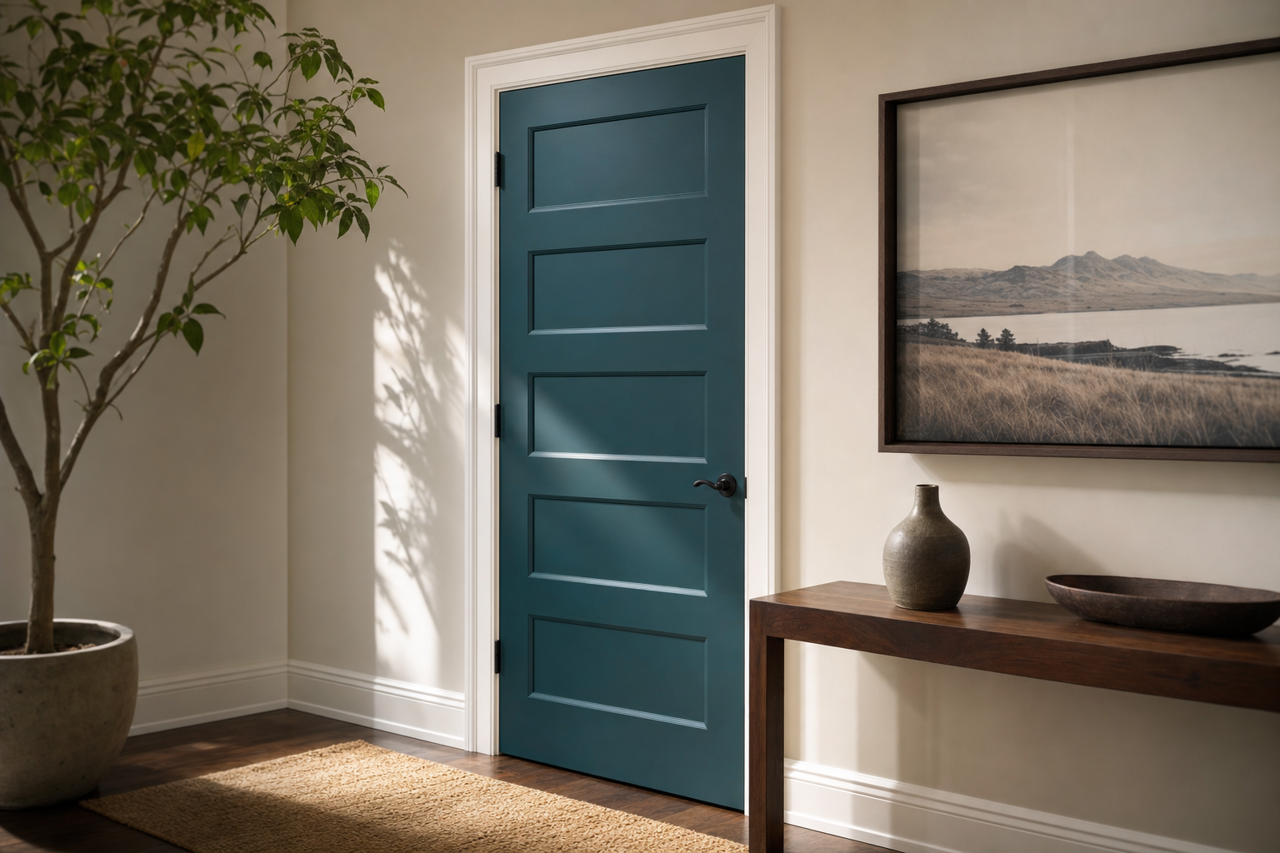 Galápagos by Benjamin Moore on interior-doors