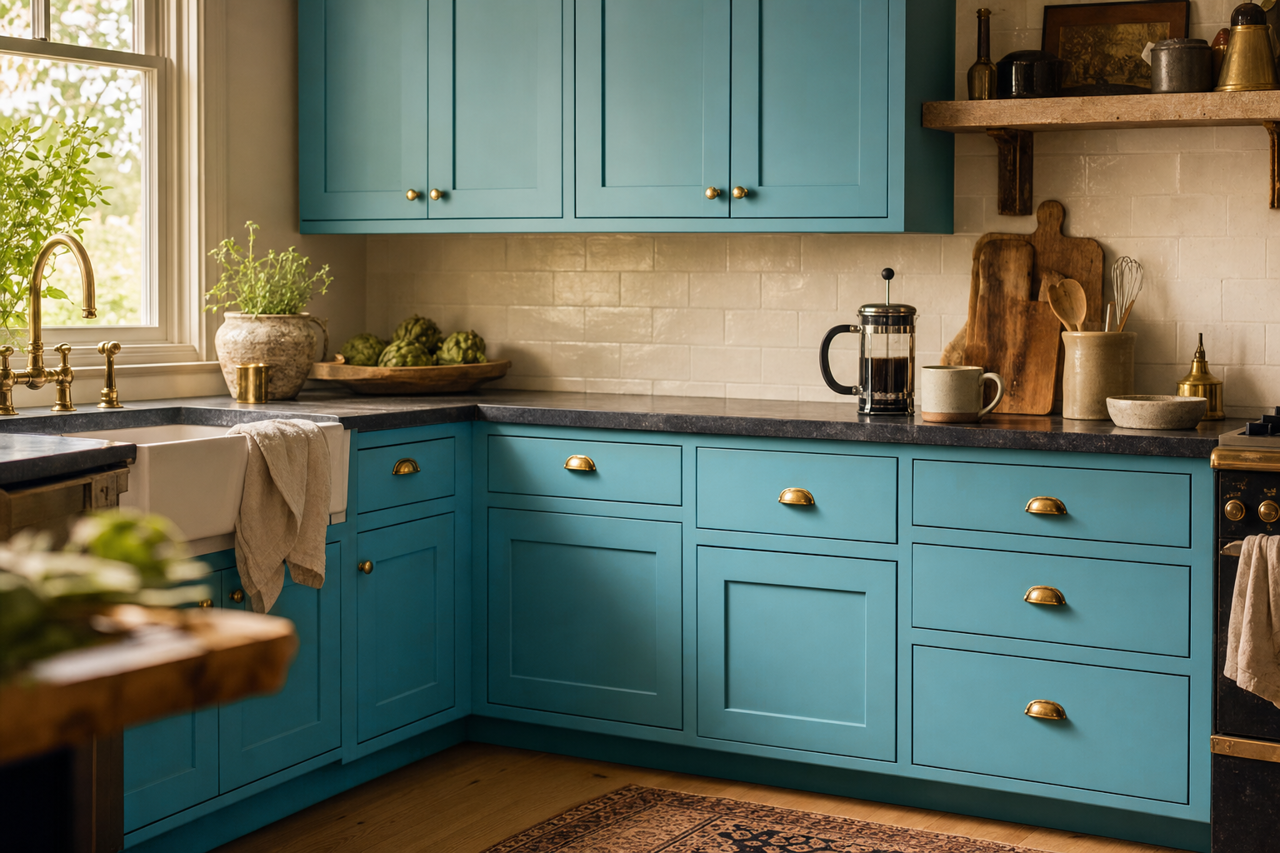Ash by Benjamin Moore on cabinets