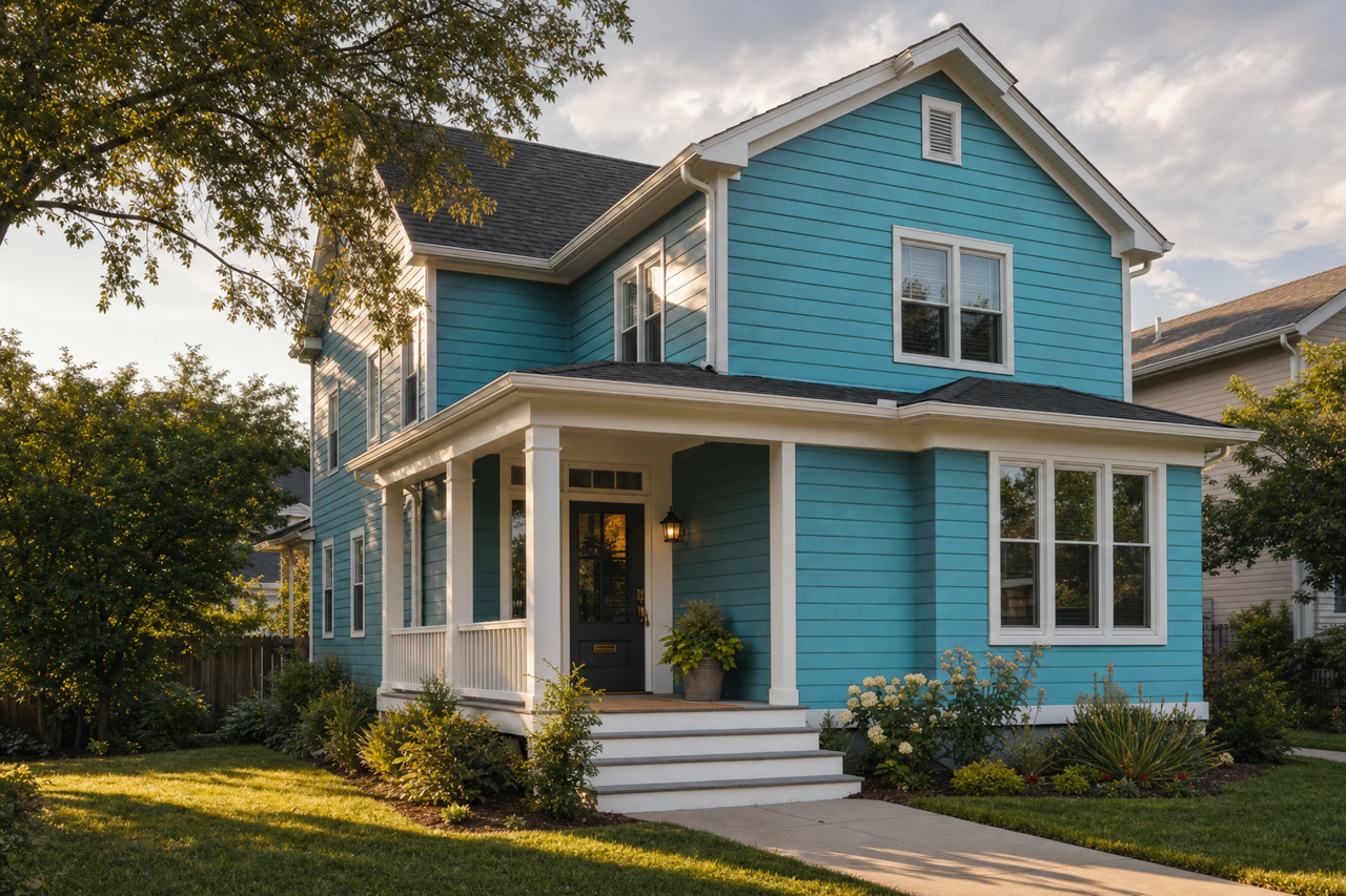 Ash by Benjamin Moore on exterior