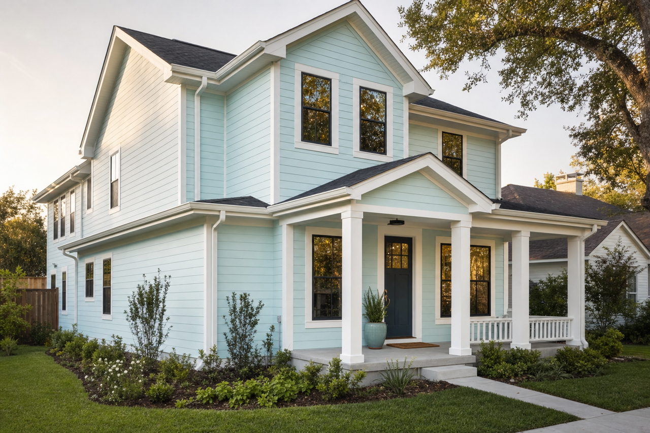 Icy by Benjamin Moore on exterior