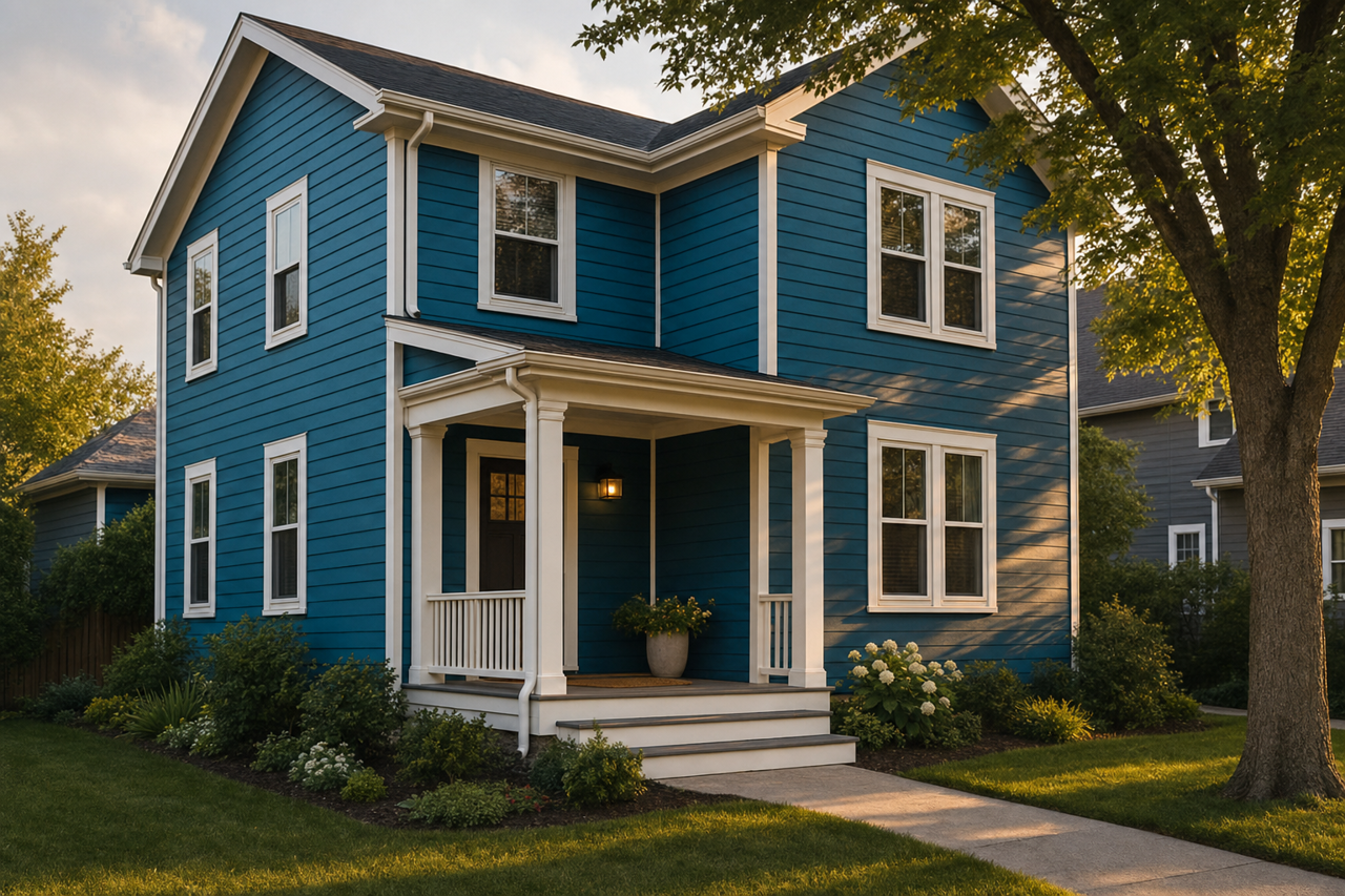 Slate by Benjamin Moore on exterior