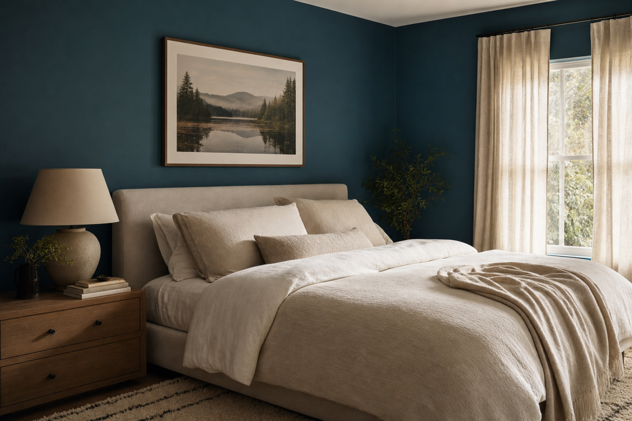 Slate by Benjamin Moore on interiors