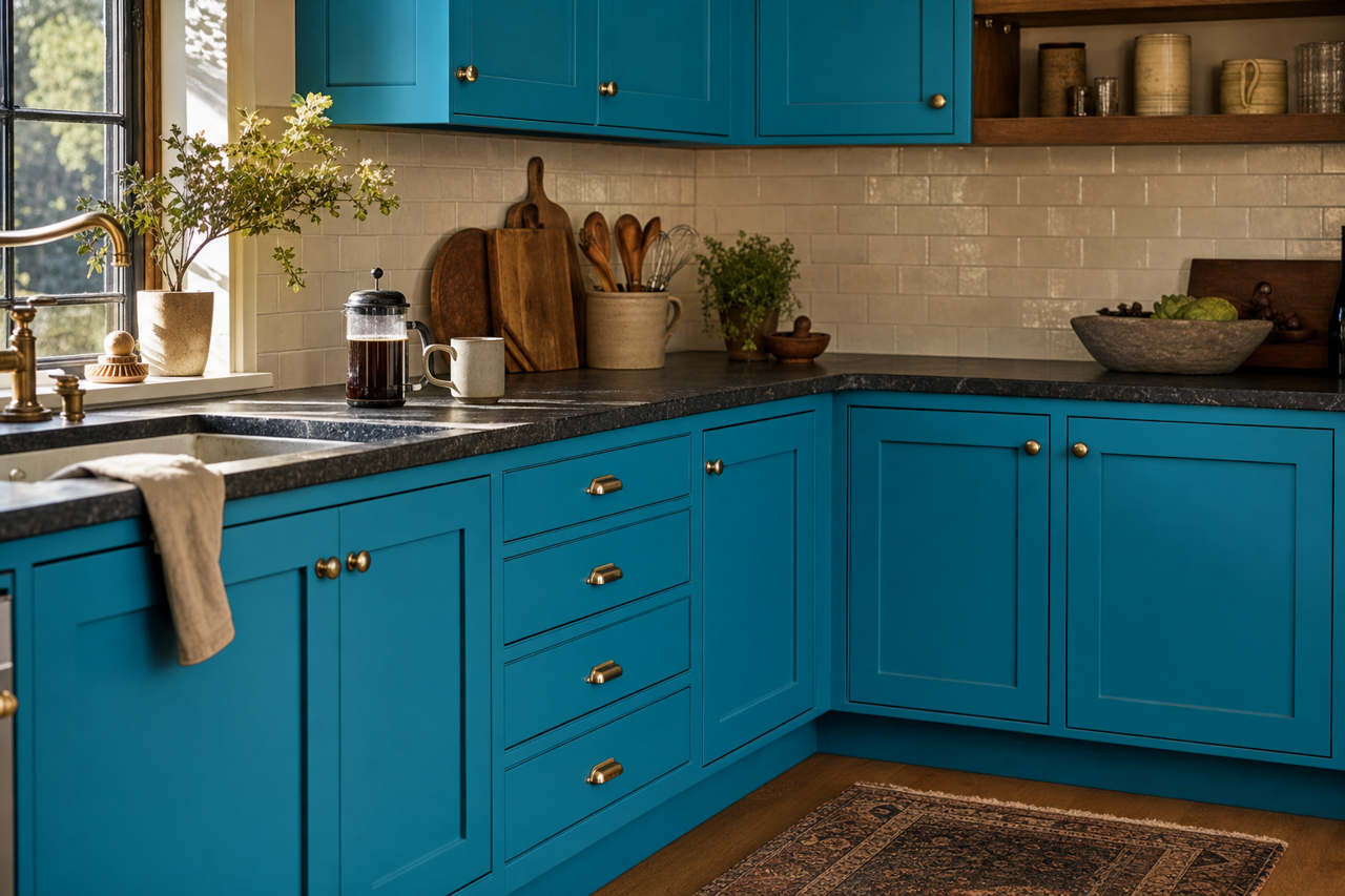 Deep by Benjamin Moore on cabinets