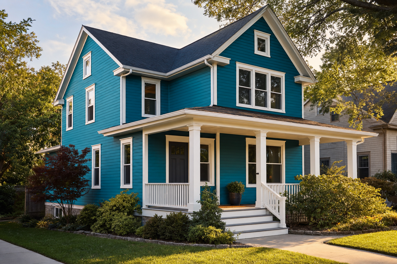 Deep by Benjamin Moore on exterior