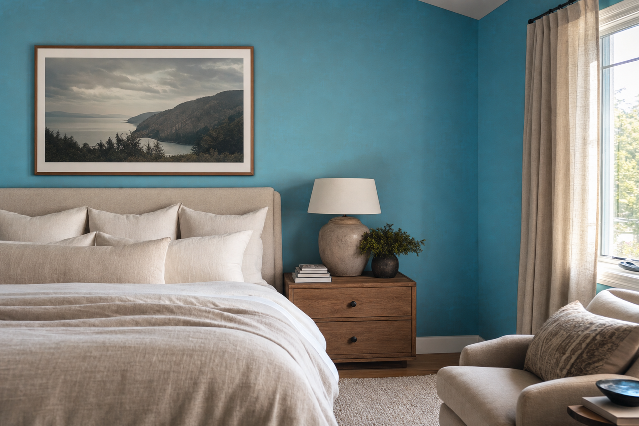 Cool by Benjamin Moore on interiors