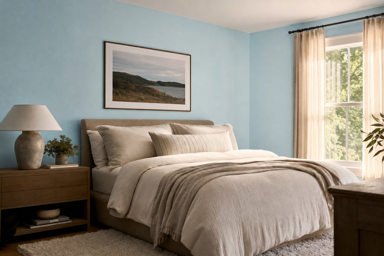 Ocean by Benjamin Moore on interiors