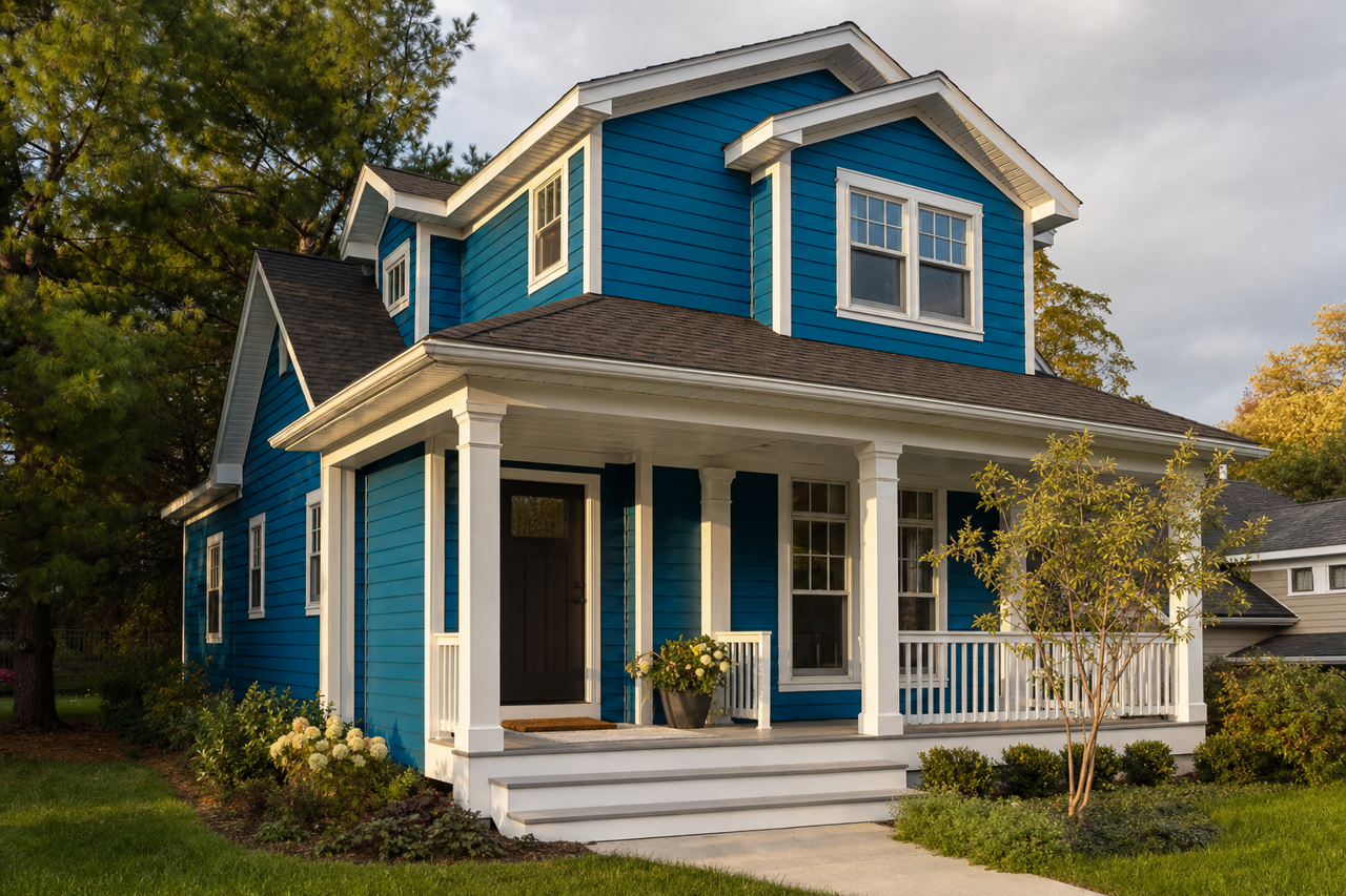 Caribbean by Benjamin Moore on exterior