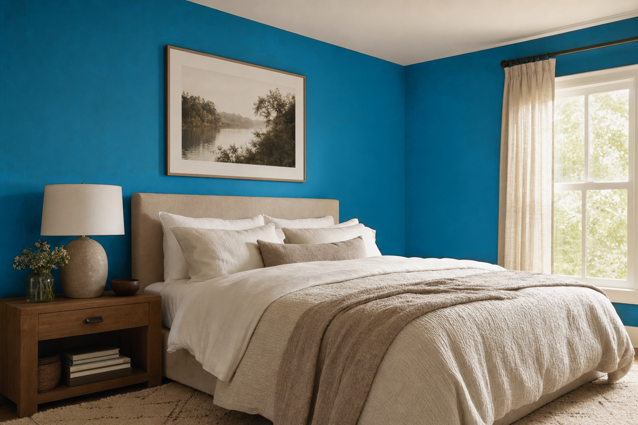 Laguna by Benjamin Moore on interiors