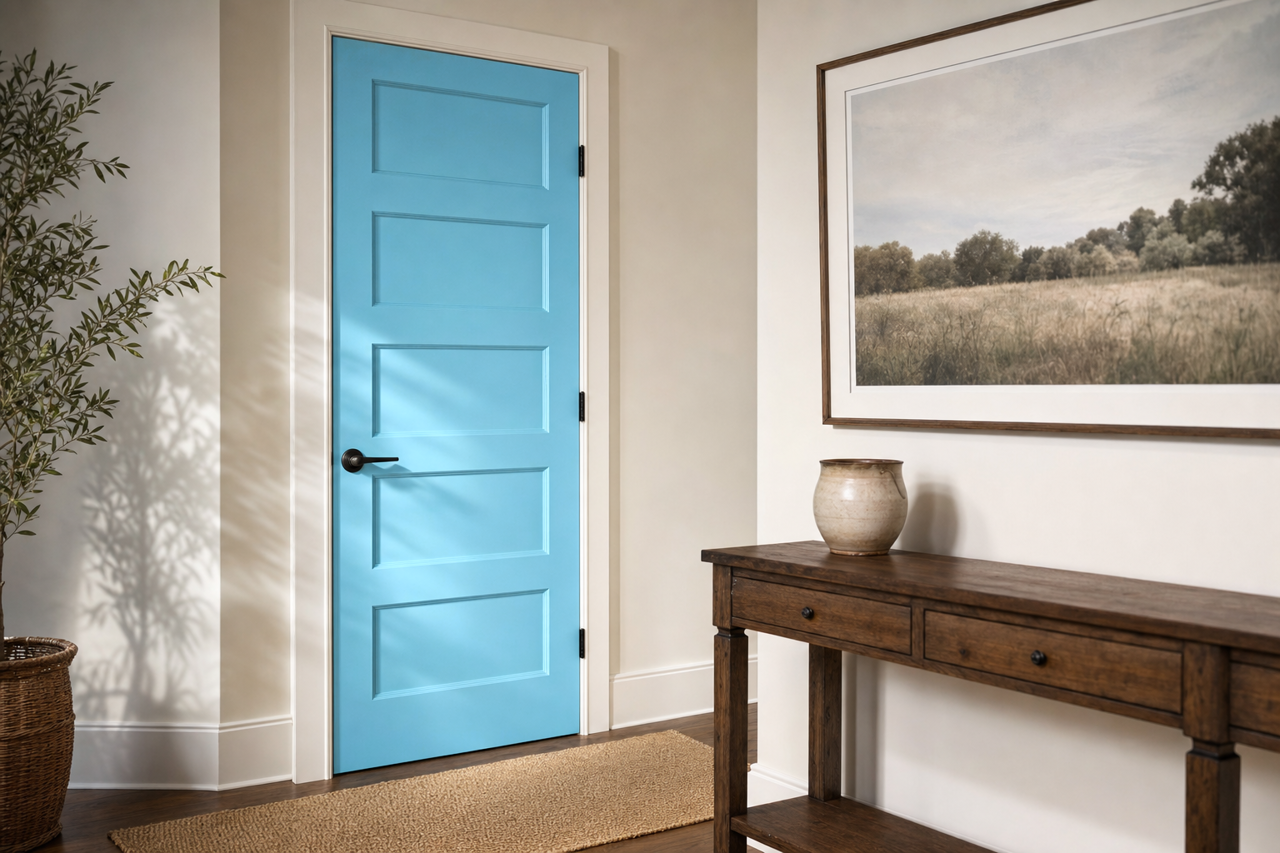 Pool by Benjamin Moore on interior-doors