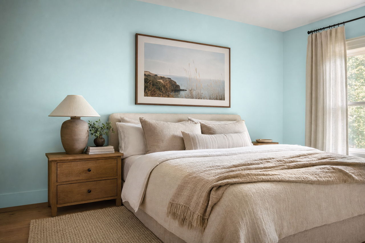 Fountain by Benjamin Moore on interiors