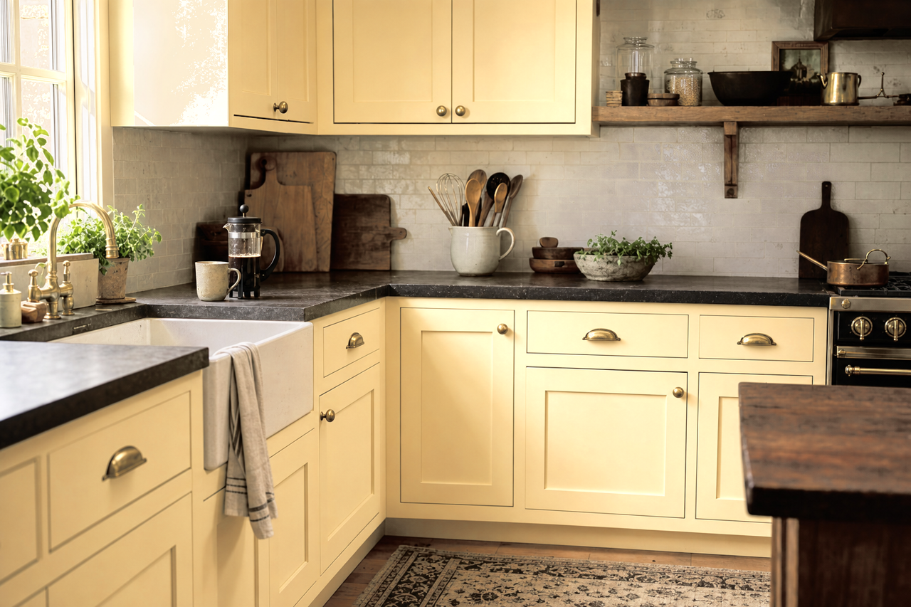 Summer by Benjamin Moore on cabinets