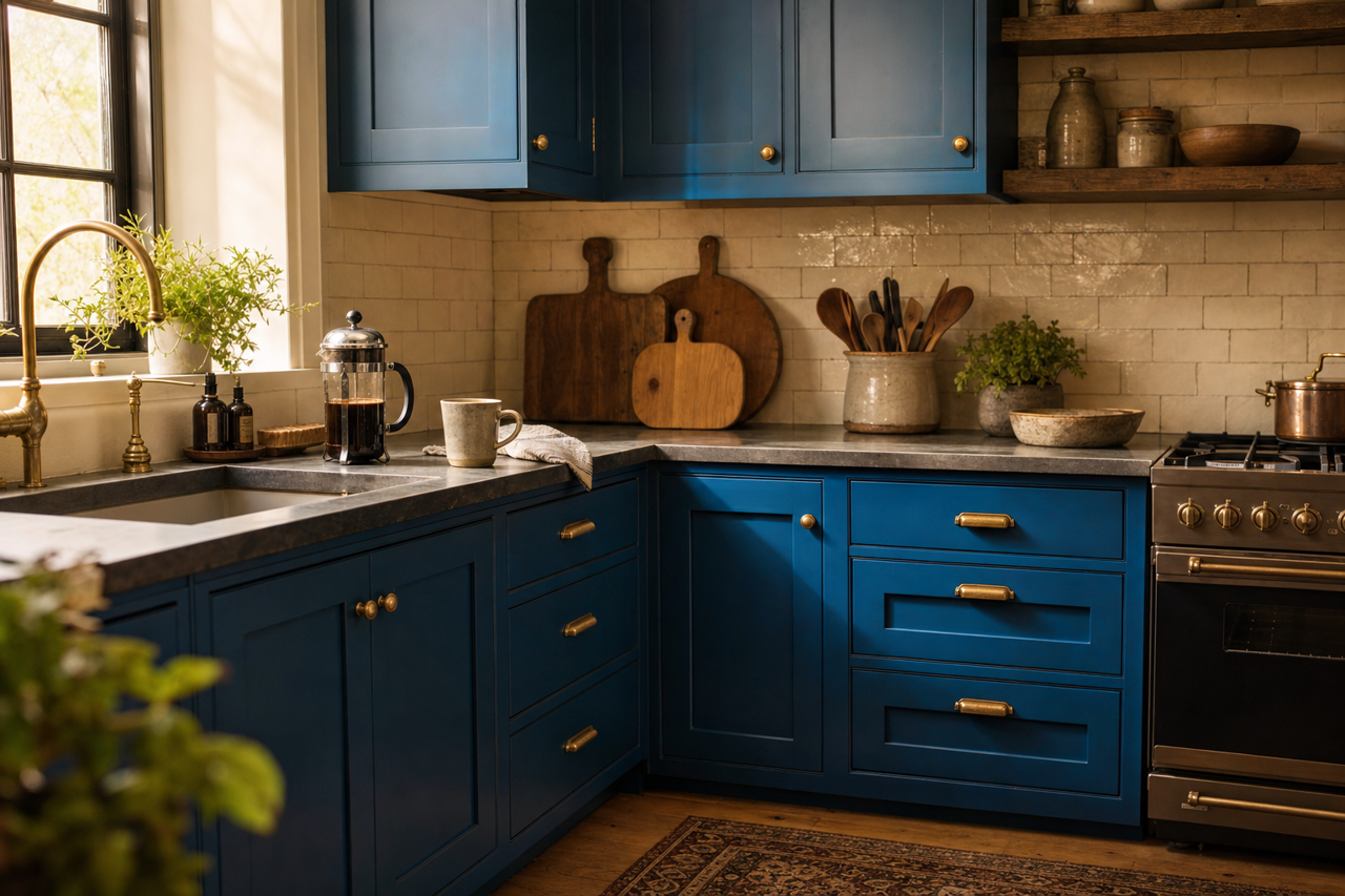 California by Benjamin Moore on cabinets