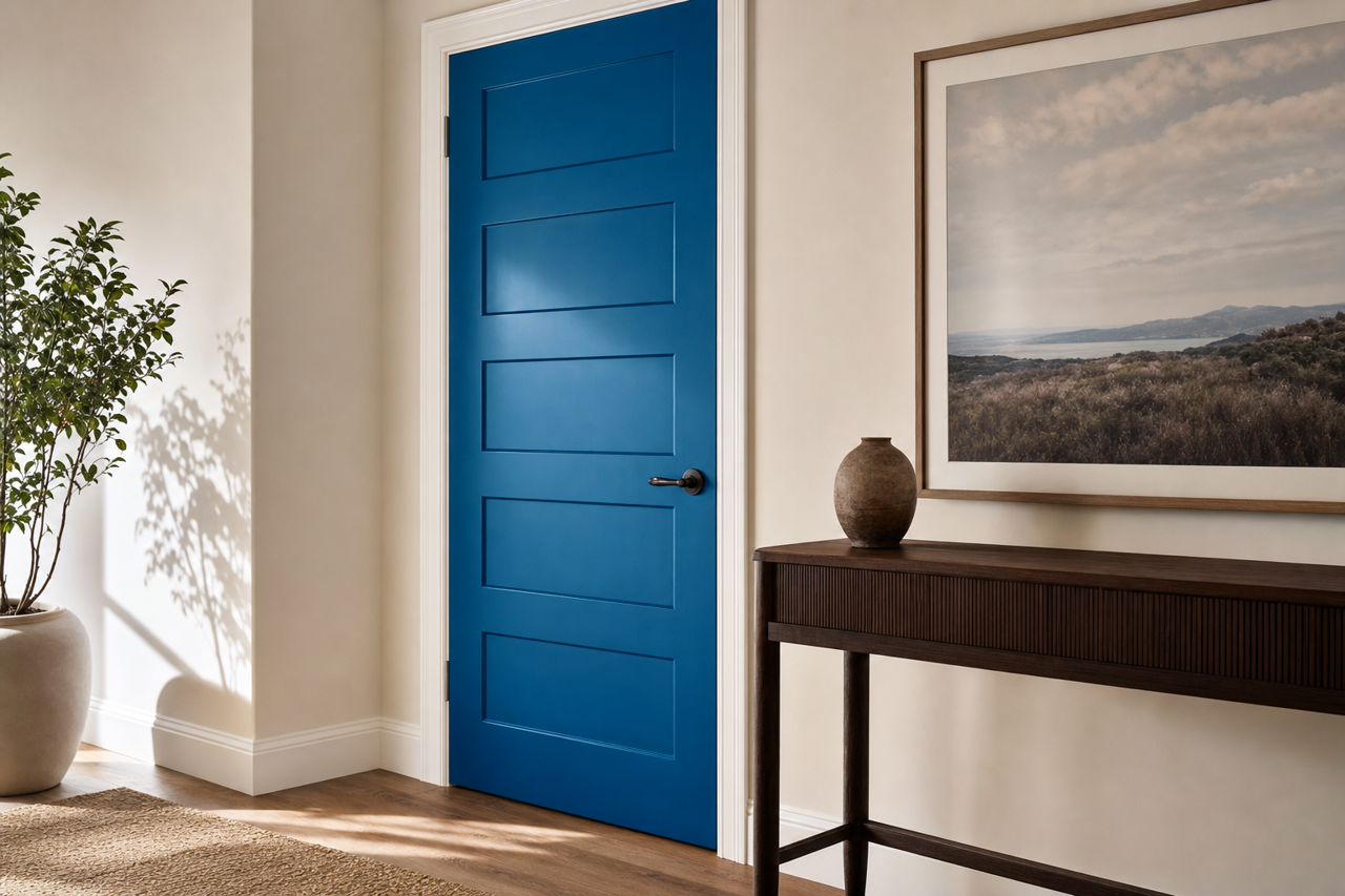 California by Benjamin Moore on interior-doors