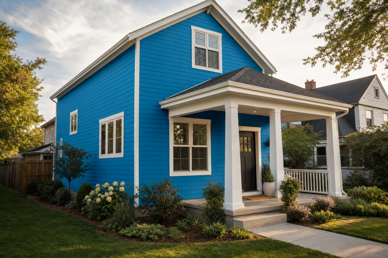 Seaport by Benjamin Moore on exterior