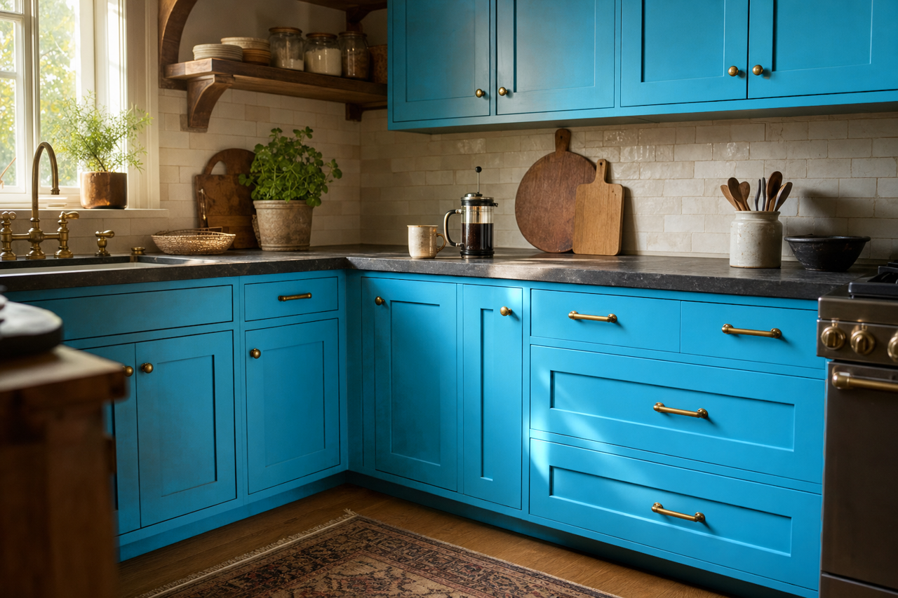 Toronto by Benjamin Moore on cabinets