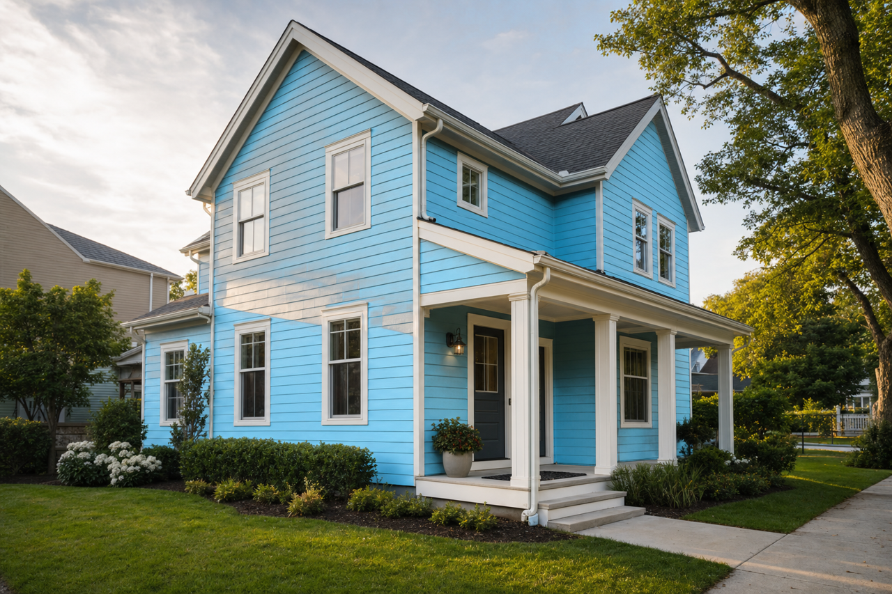 Cayman by Benjamin Moore on exterior