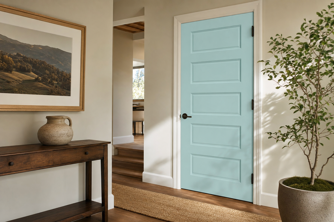 Tear by Benjamin Moore on interior-doors