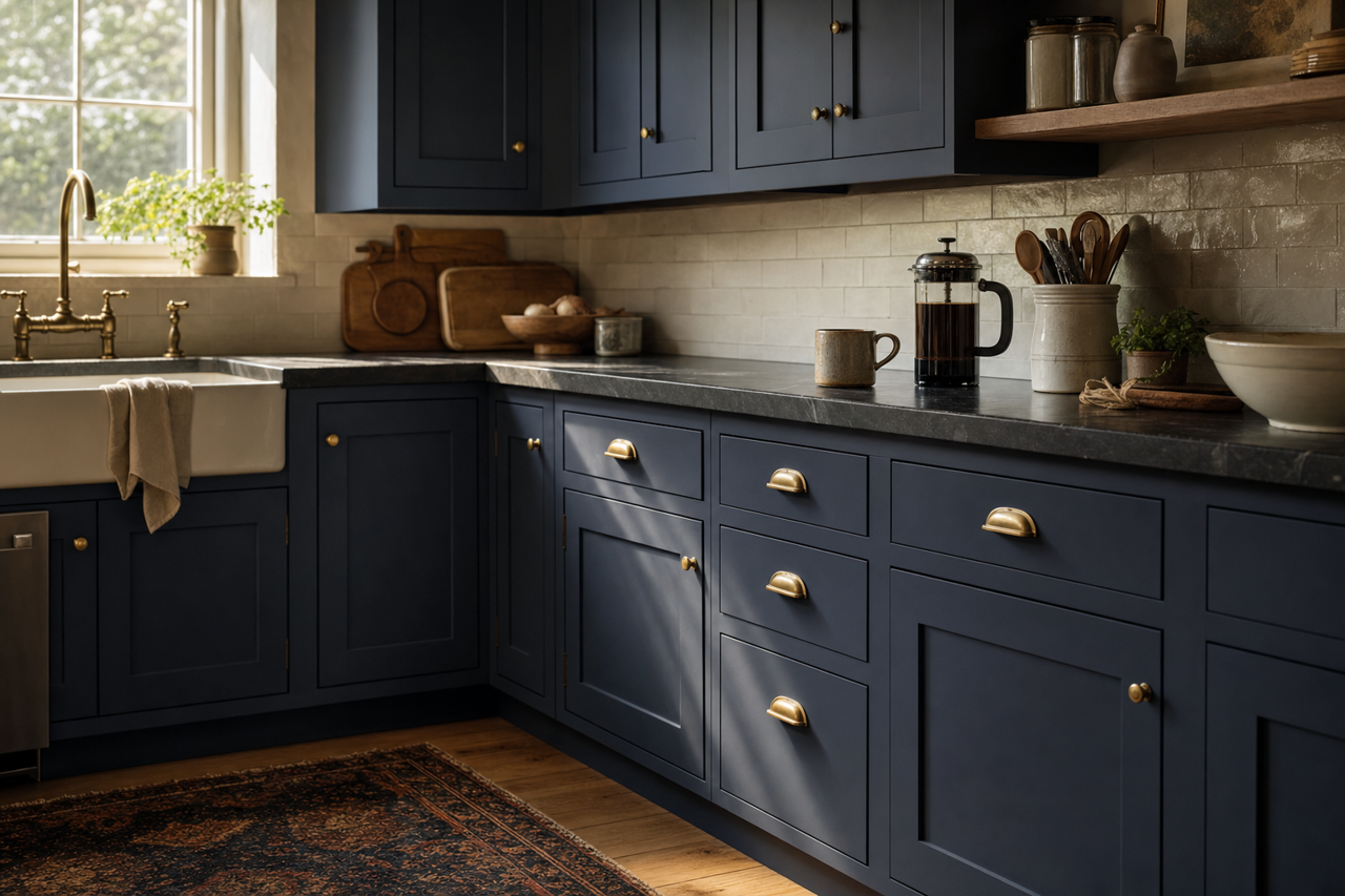 Deep by Benjamin Moore on cabinets
