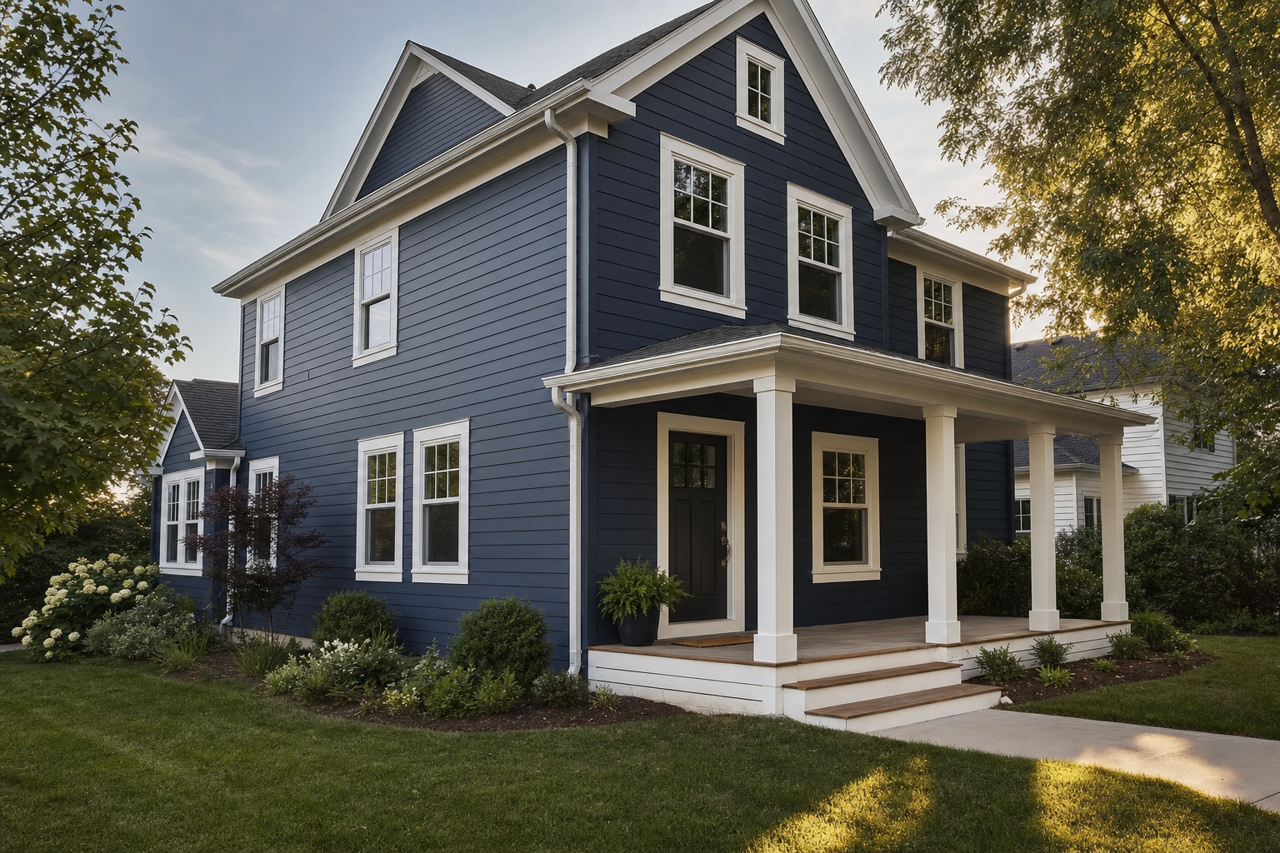 Deep by Benjamin Moore on exterior