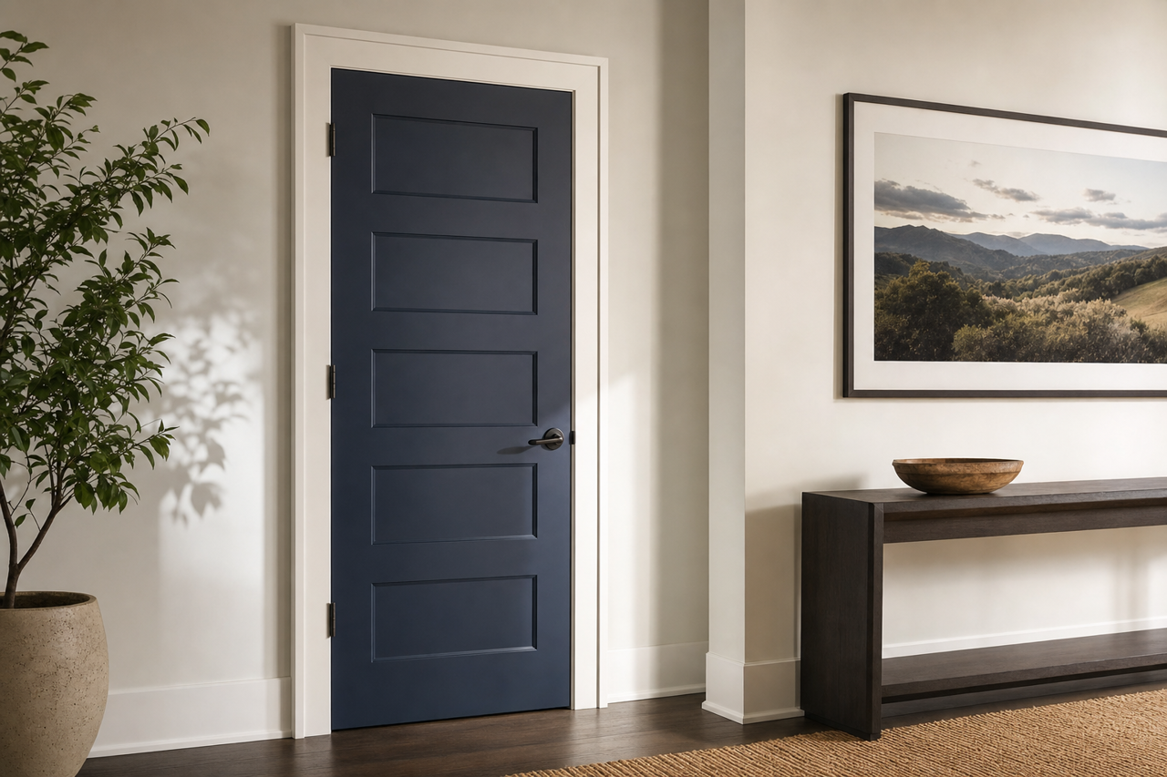 Deep by Benjamin Moore on interior-doors