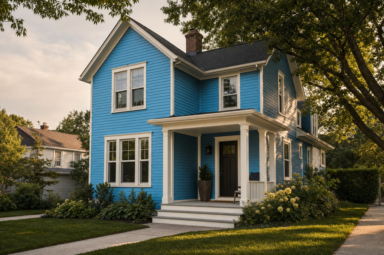 Electric by Benjamin Moore on exterior
