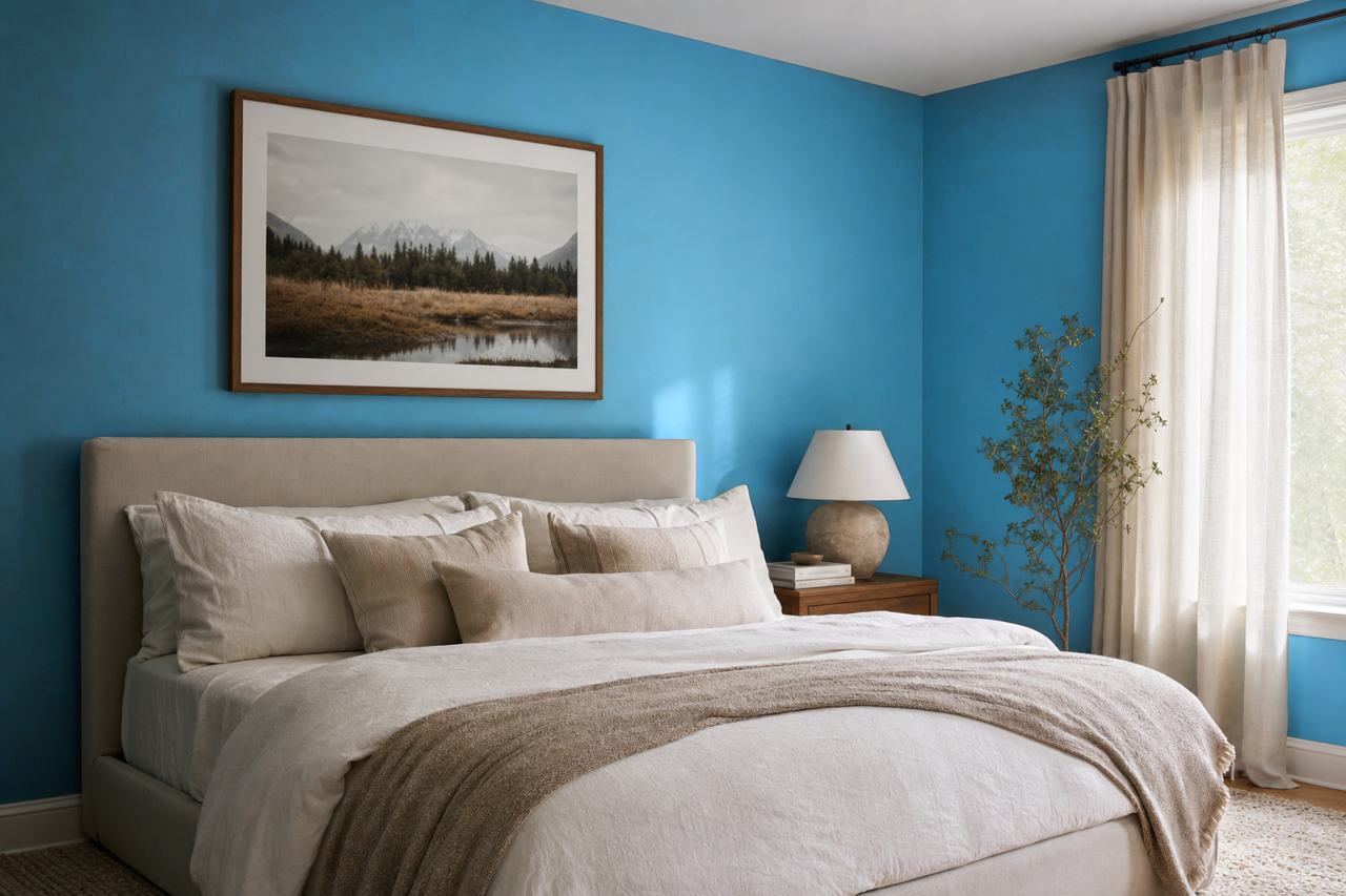 Electric by Benjamin Moore on interiors