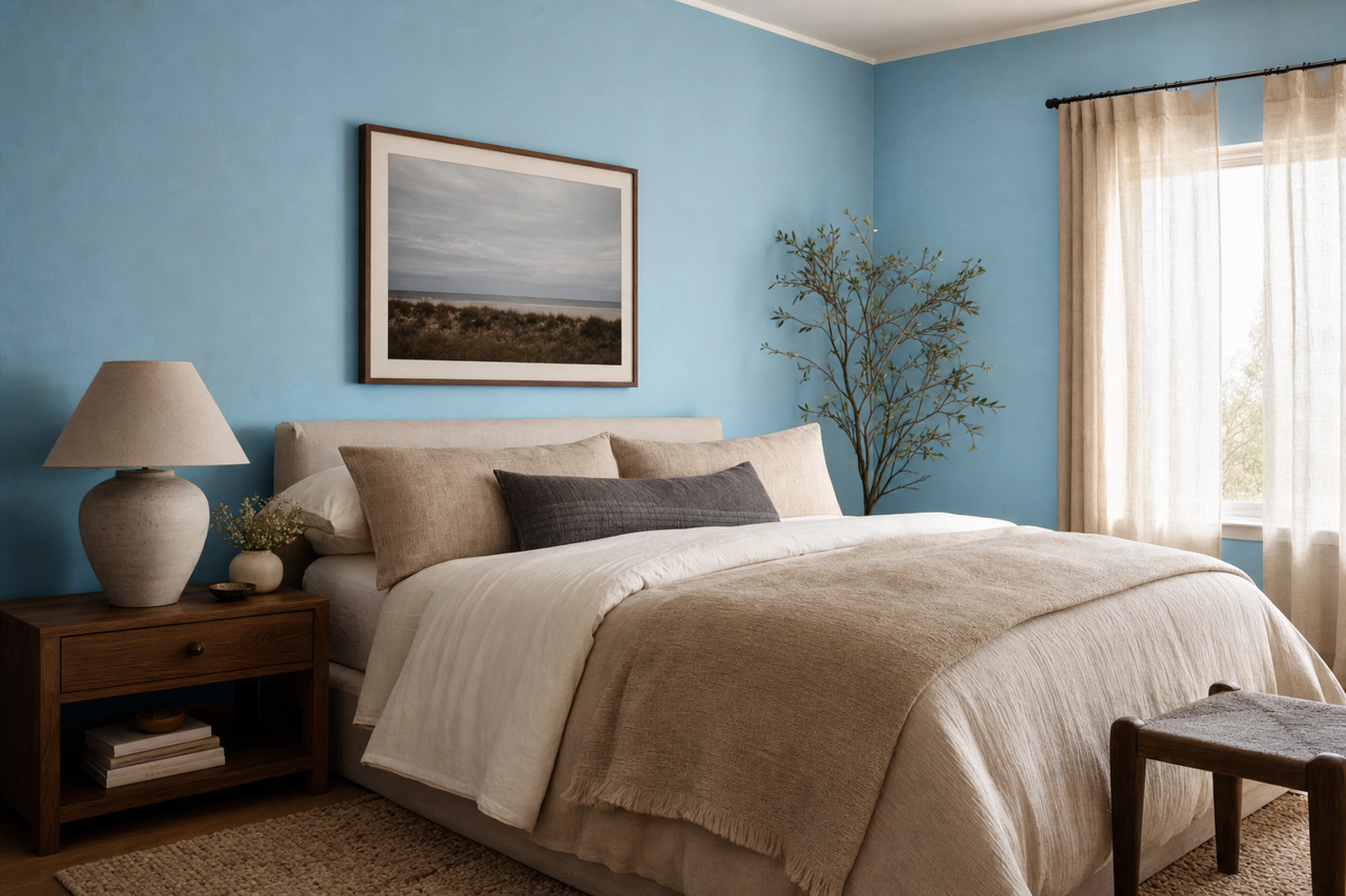 Tidal by Benjamin Moore on interiors