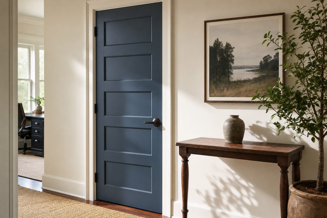 Gentleman's by Benjamin Moore on interior-doors