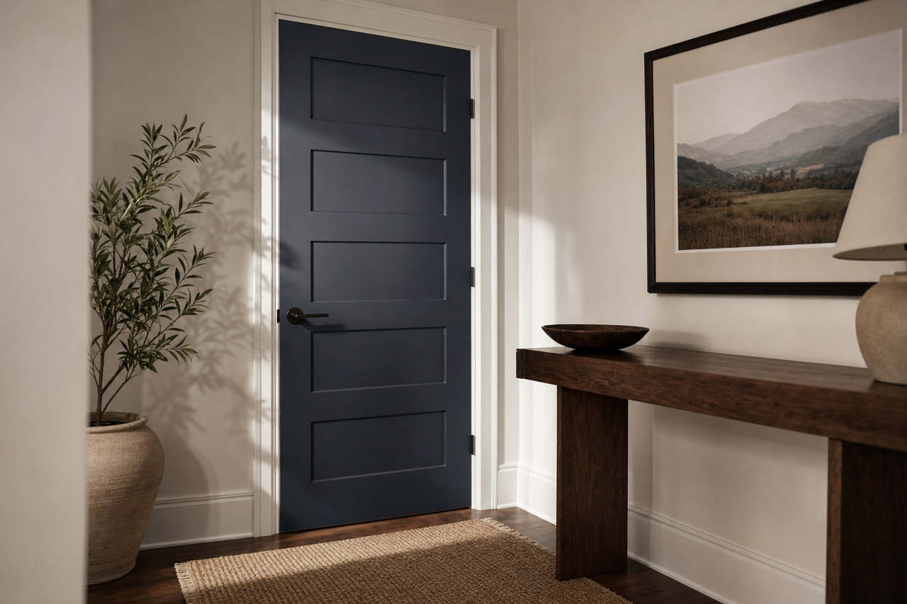 Old by Benjamin Moore on interior-doors