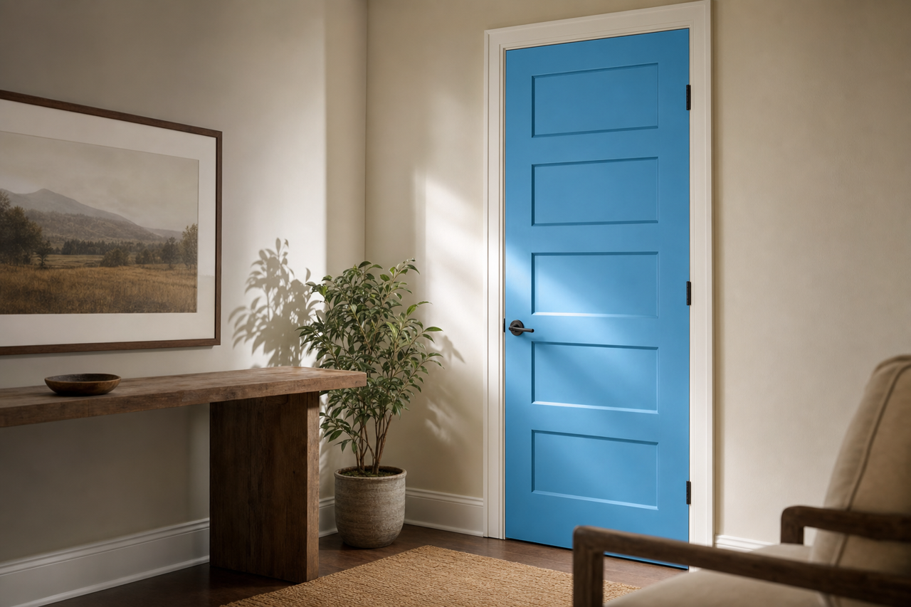 Sailor's by Benjamin Moore on interior-doors