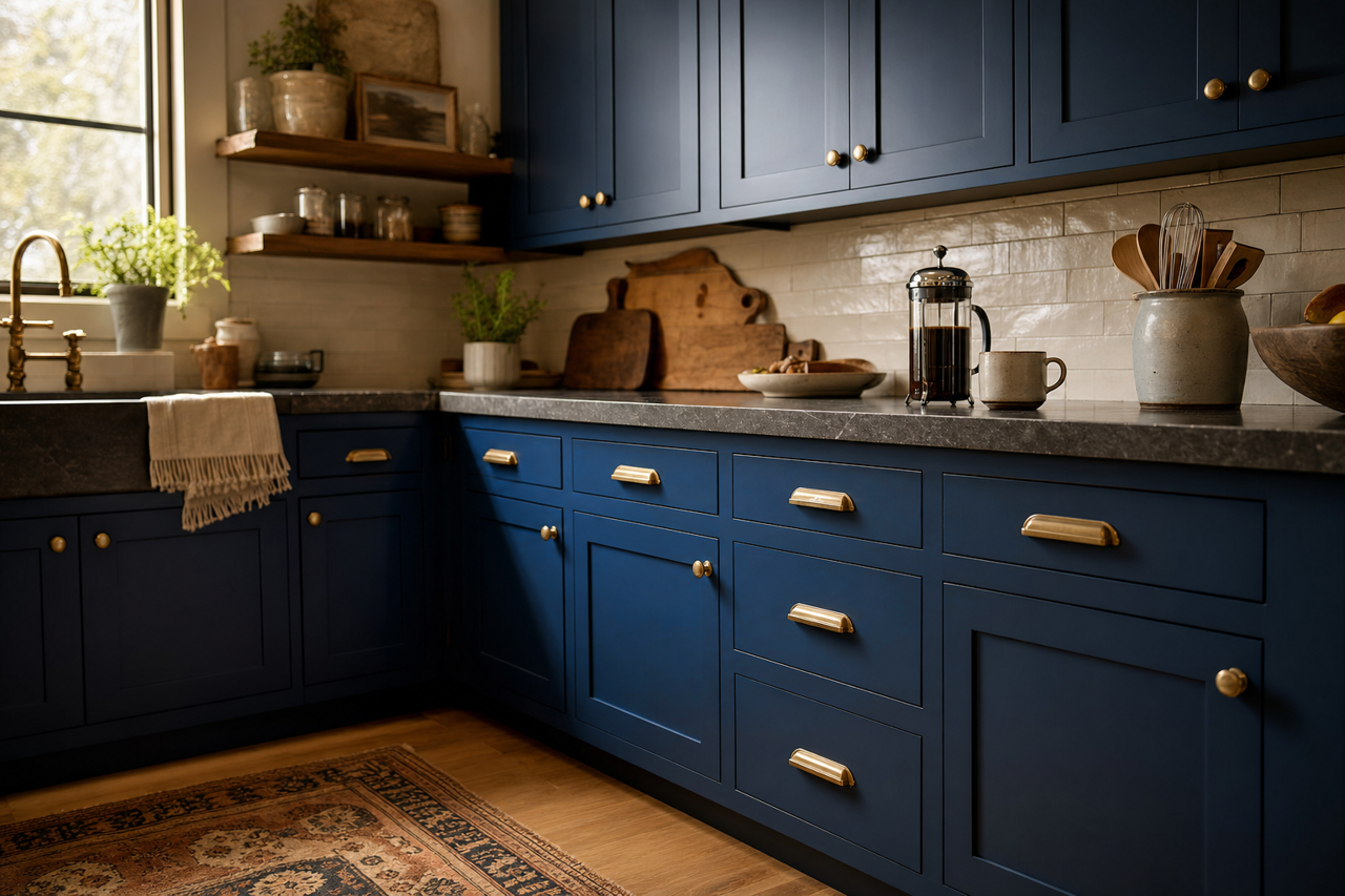 Patriot by Benjamin Moore on cabinets