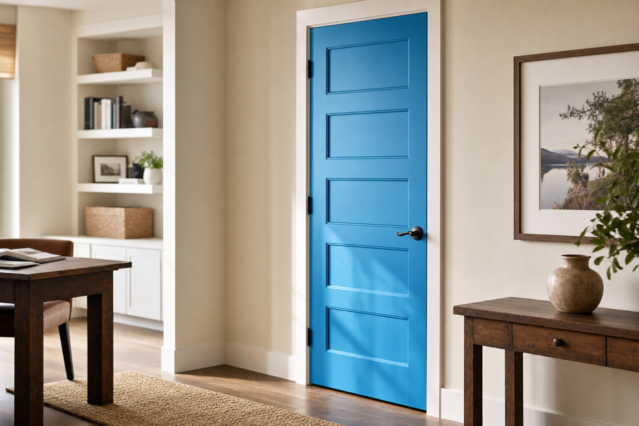 Clearest by Benjamin Moore on interior-doors