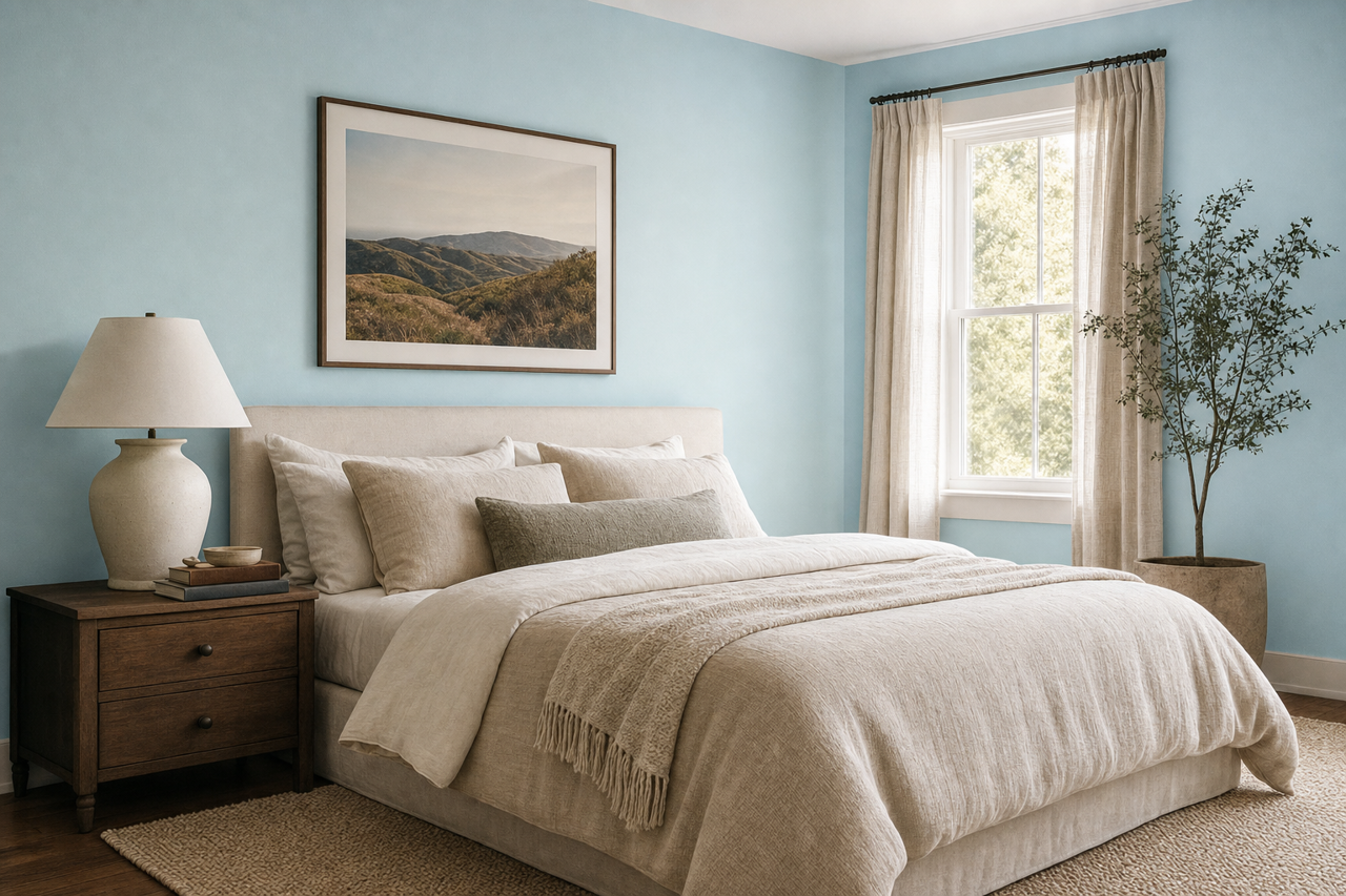 Billowy by Benjamin Moore on interiors
