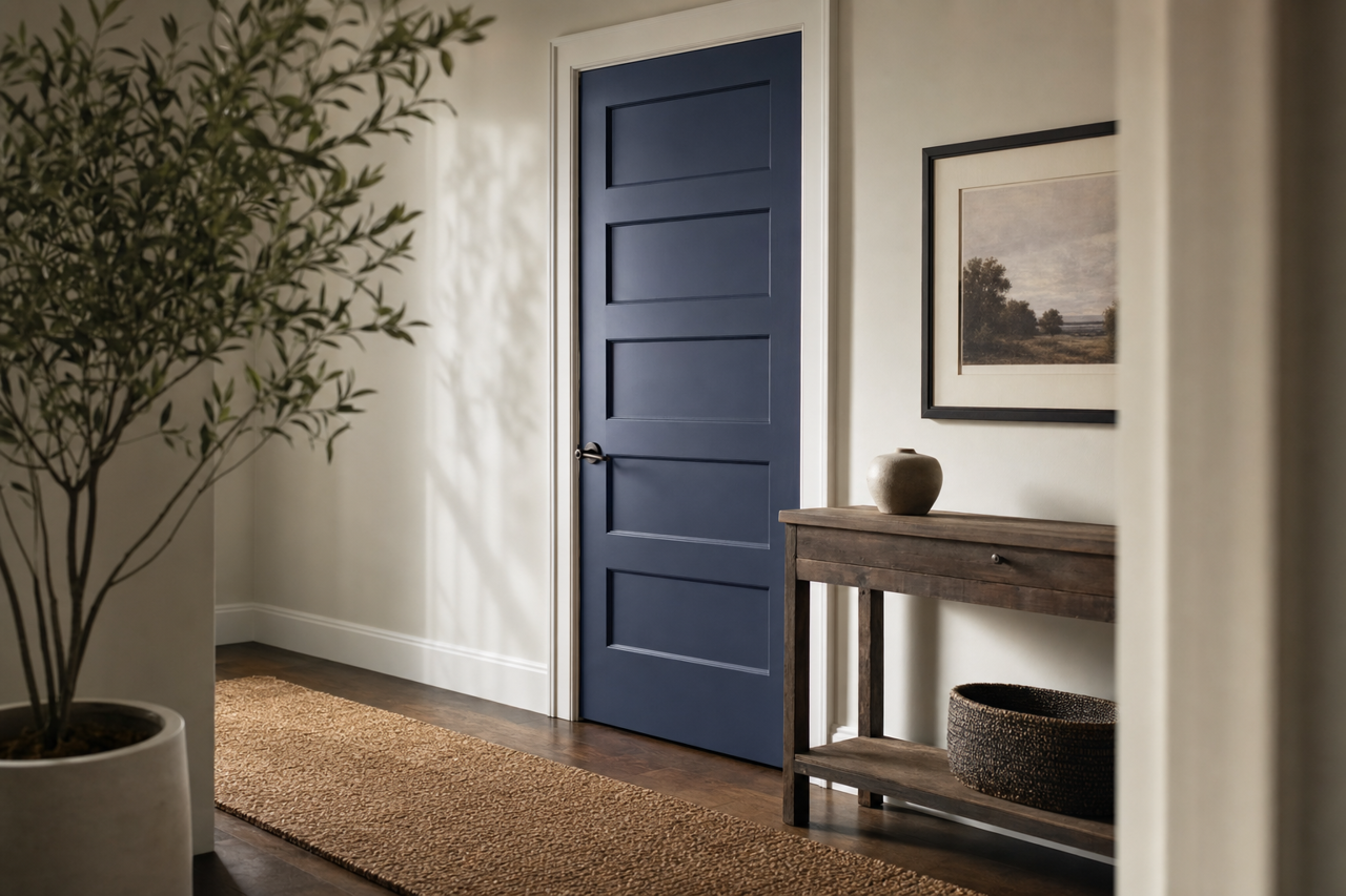 Admiral by Benjamin Moore on interior-doors