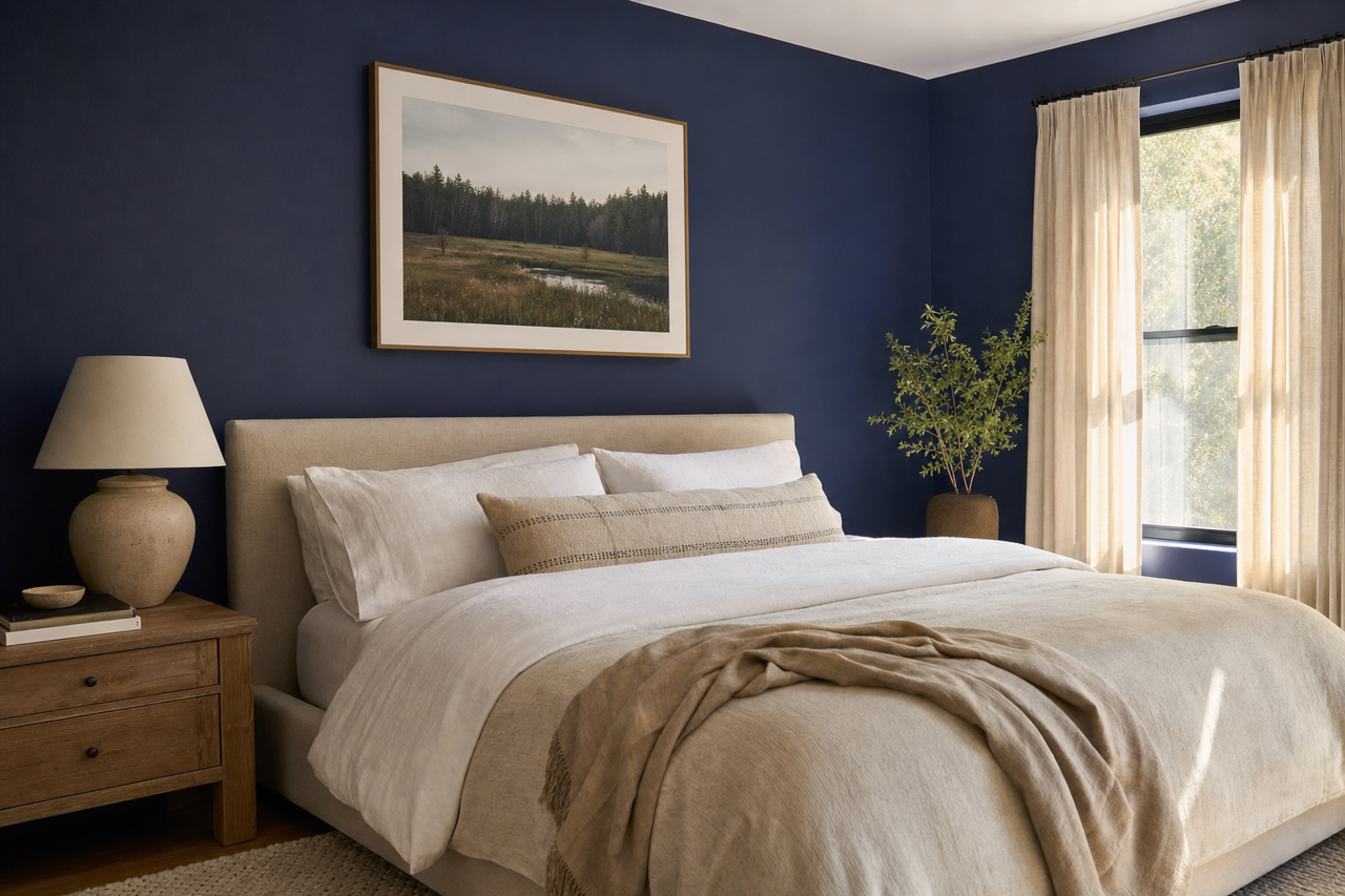 Admiral by Benjamin Moore on interiors