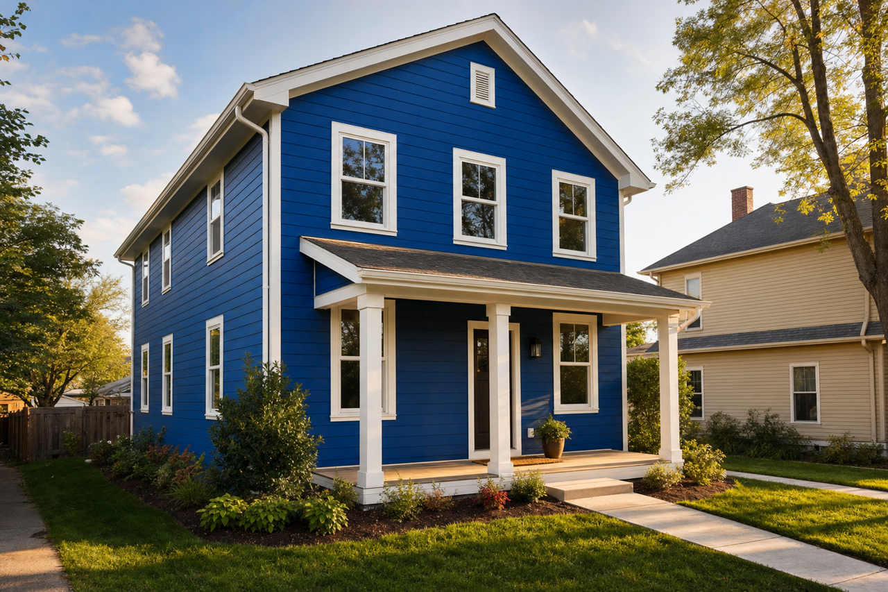 Dark by Benjamin Moore on exterior