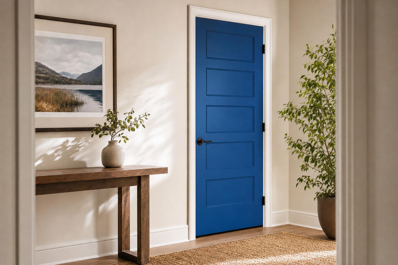 Dark by Benjamin Moore on interior-doors