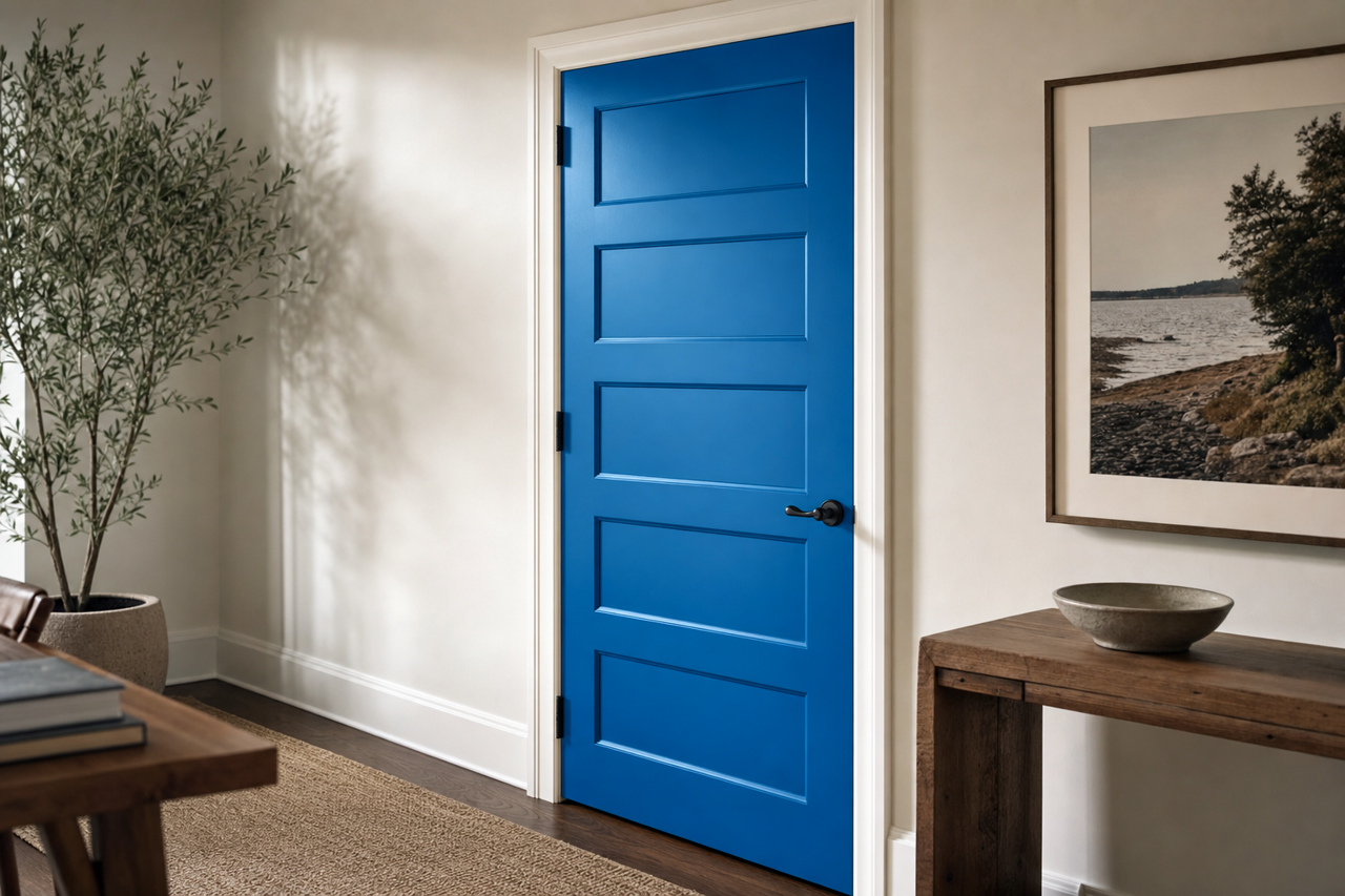Brilliant by Benjamin Moore on interior-doors