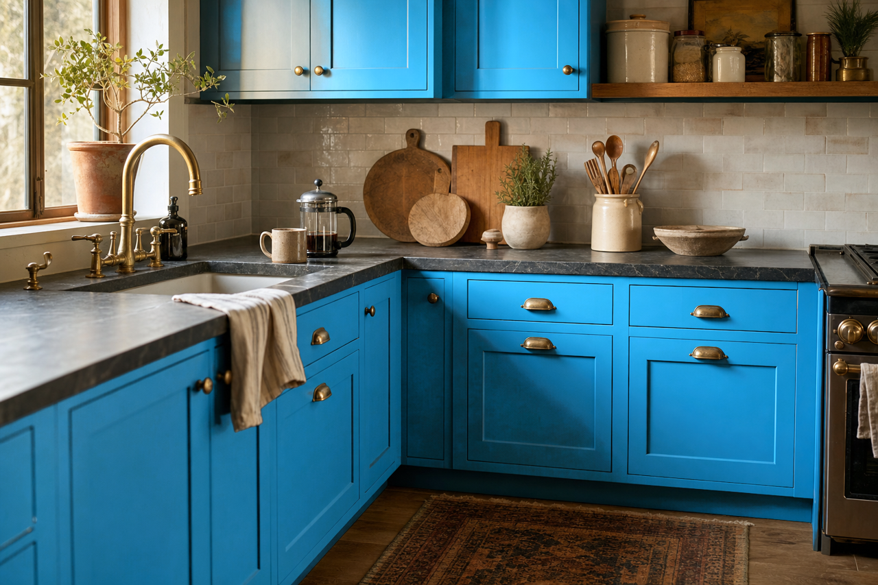 Utah by Benjamin Moore on cabinets