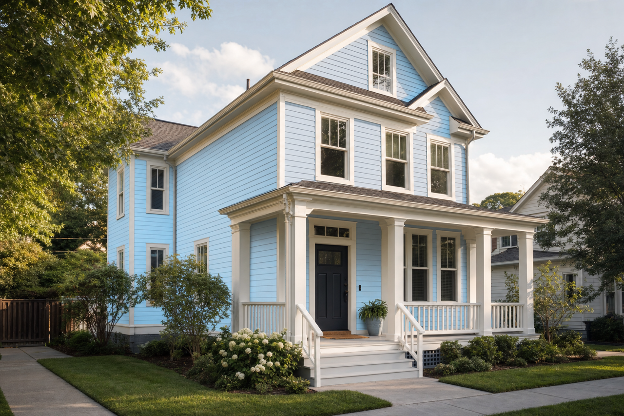 Caribbean by Benjamin Moore on exterior