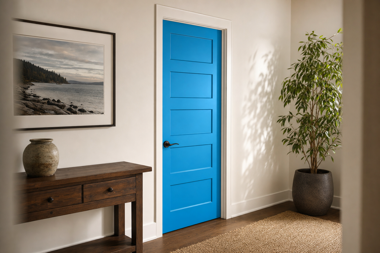 Rocky by Benjamin Moore on interior-doors