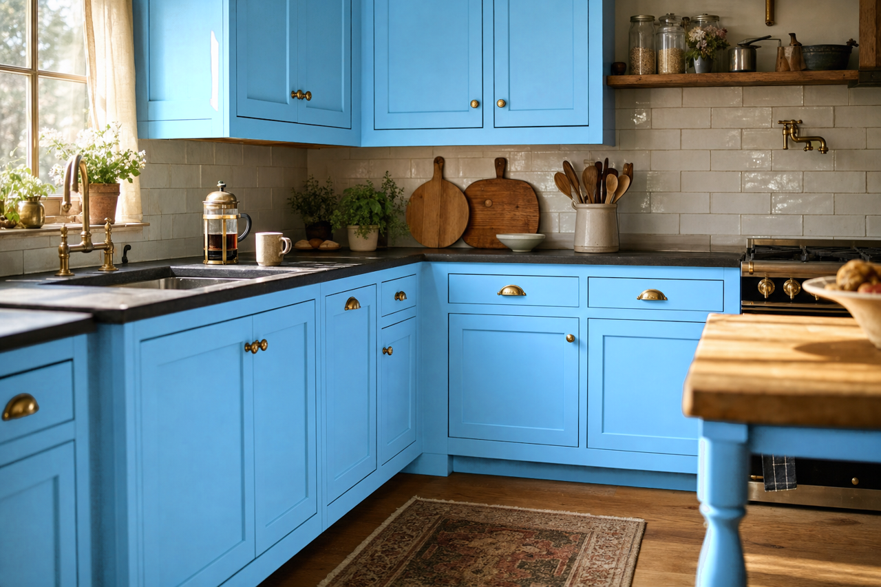True by Benjamin Moore on cabinets