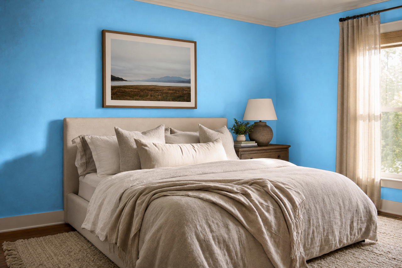 True by Benjamin Moore on interiors