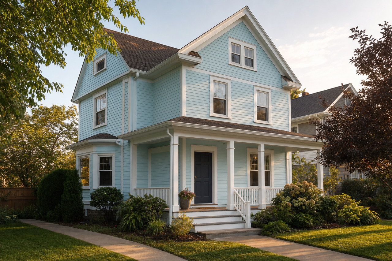 Light by Benjamin Moore on exterior