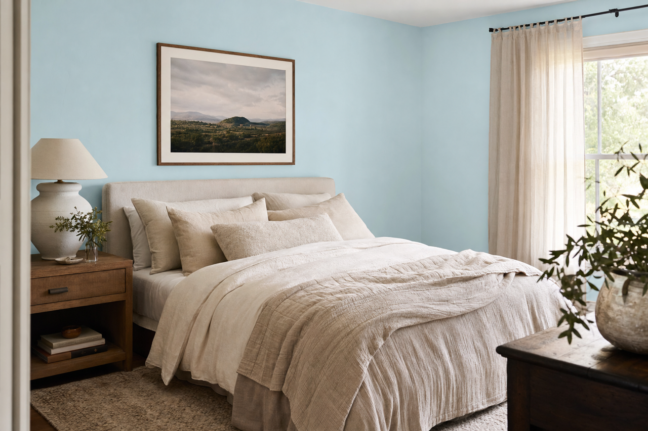 Light by Benjamin Moore on interiors
