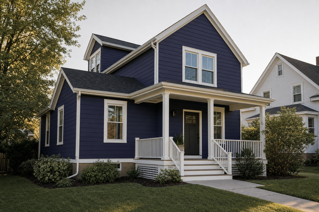 Midnight by Benjamin Moore on exterior