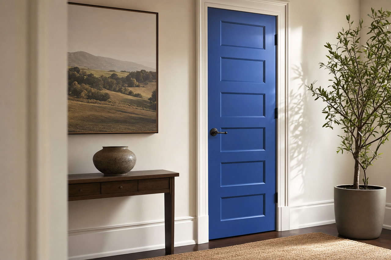Twilight by Benjamin Moore on interior-doors